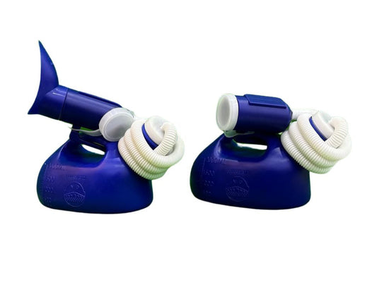 Portable Unisex Urinal Bottle Set (1 Bottle for Men + 1 Bottle for Women)
